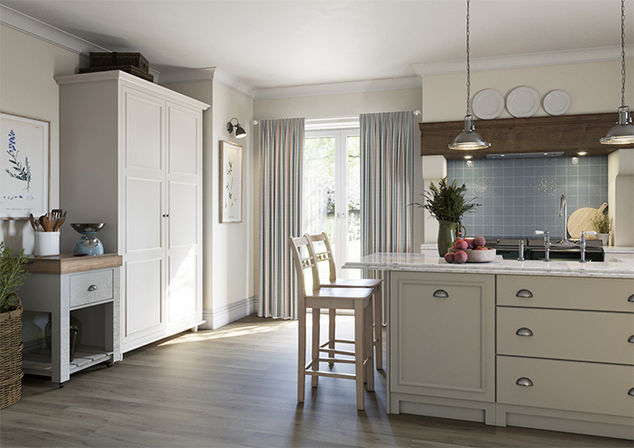 Emily Bond Cornish Stripe, Blue Multi - Made to Measure Curtains - Image 7